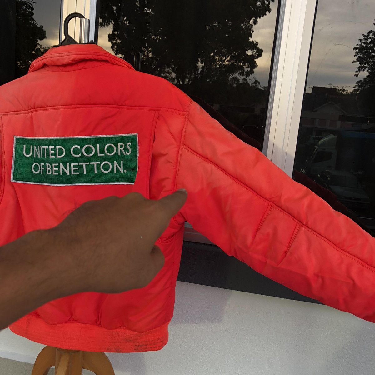 United Colors Of Benetton Benetton Formula1Racing Team distressed Faded Bomber Jacket Size US L / EU 52-54 / 3 - 21 Thumbnail