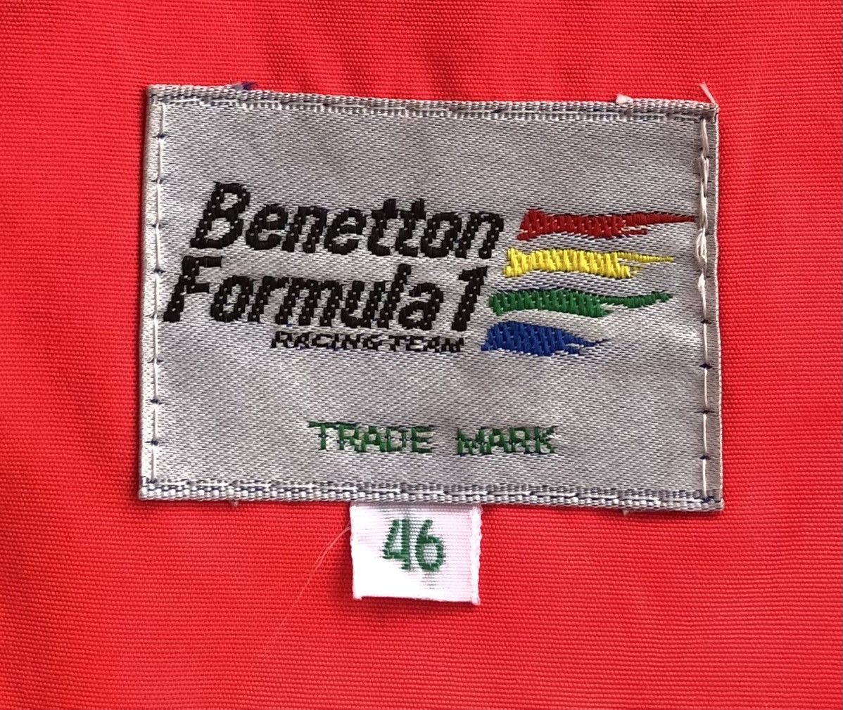 United Colors Of Benetton Benetton Formula1Racing Team distressed Faded Bomber Jacket Size US L / EU 52-54 / 3 - 22 Thumbnail