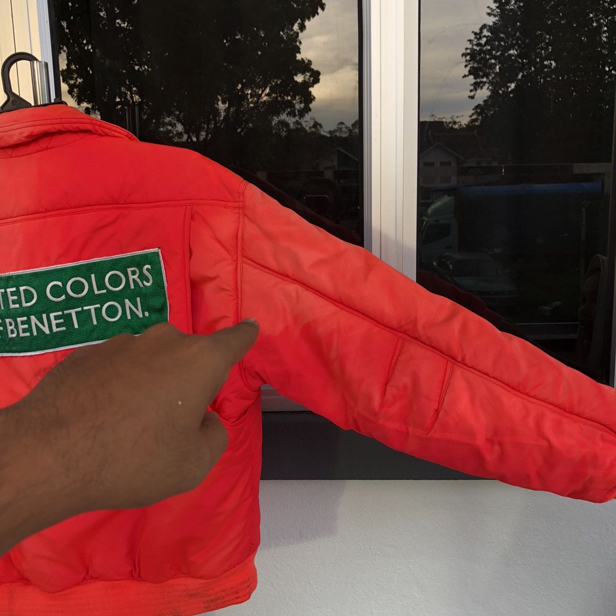 United Colors Of Benetton Benetton Formula1Racing Team distressed Faded Bomber Jacket Size US L / EU 52-54 / 3 - 19 Thumbnail