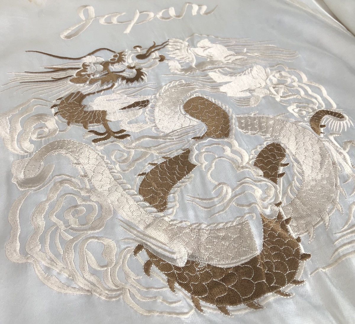 Japanese Brand Japanese Brand Houston Sukajan Eagle Dragon Cream Jacket Size US M / EU 48-50 / 2 - 6 Thumbnail