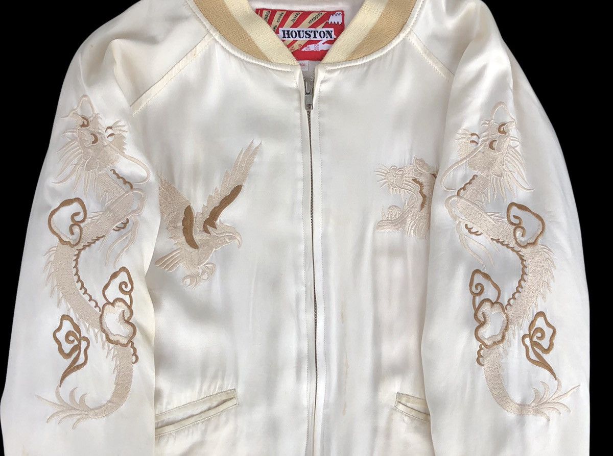 Japanese Brand Japanese Brand Houston Sukajan Eagle Dragon Cream Jacket Size US M / EU 48-50 / 2 - 14 Thumbnail