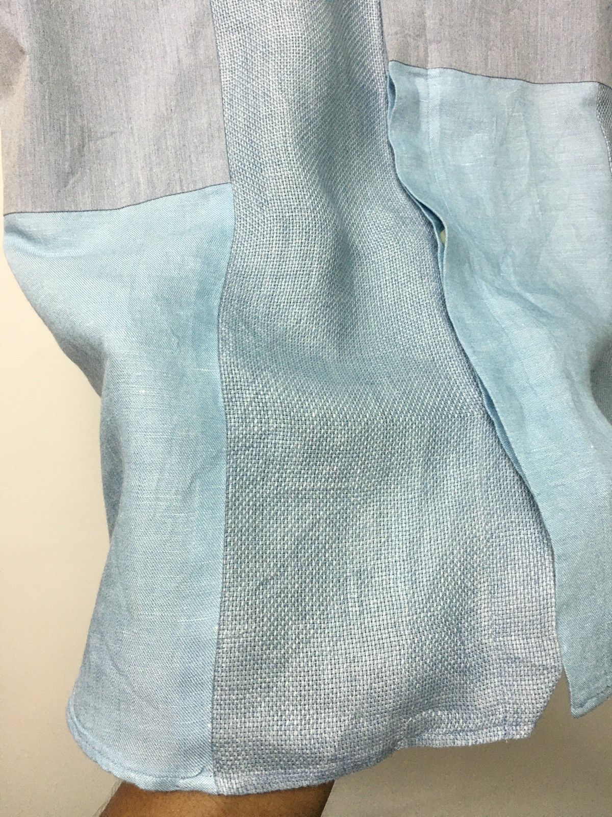 Issey Miyake RARE!!United Tokyo Patchwork Linnen Cotton Collarless Size US M / EU 48-50 / 2 - 7 Thumbnail