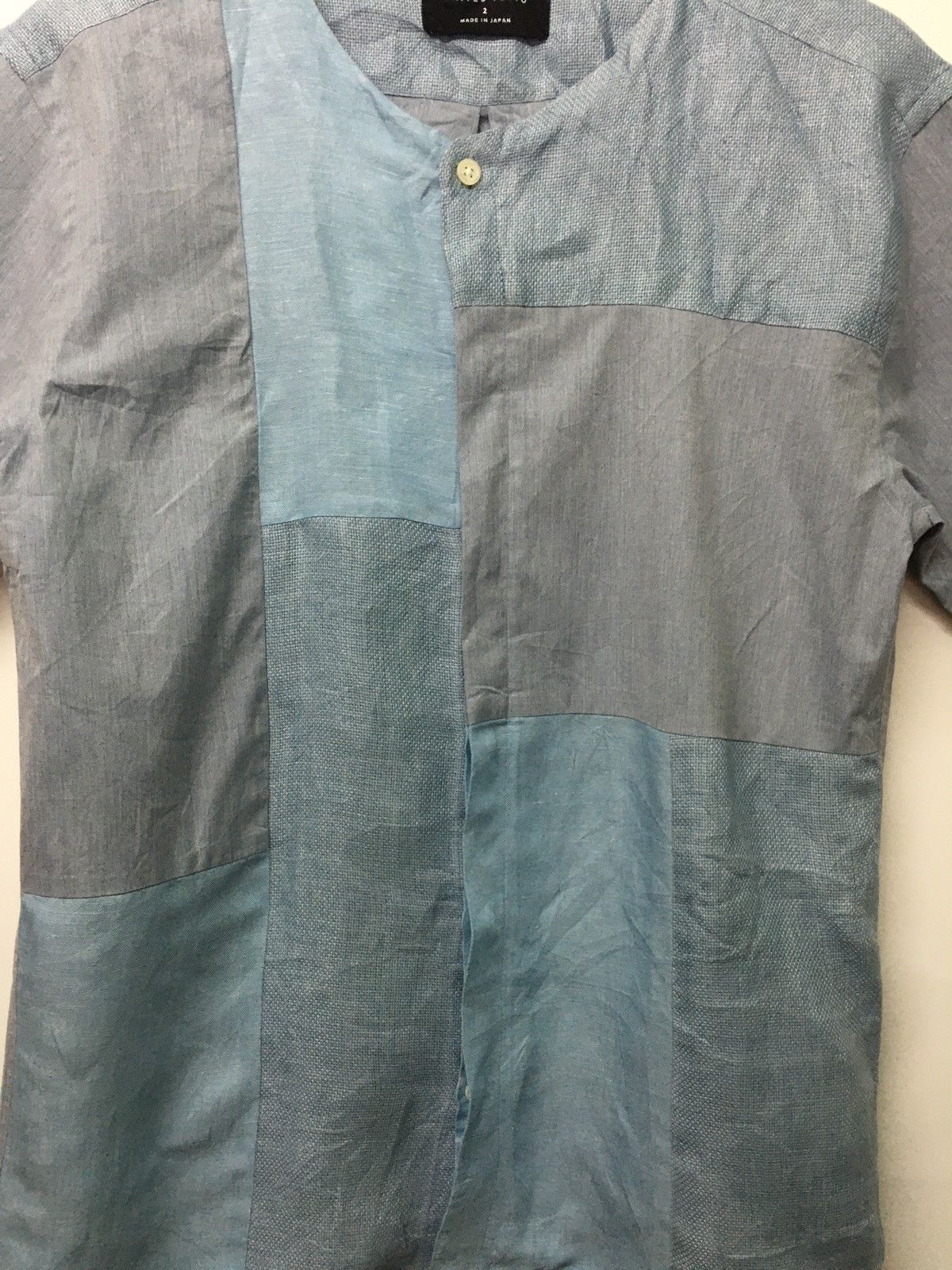 Issey Miyake RARE!!United Tokyo Patchwork Linnen Cotton Collarless Size US M / EU 48-50 / 2 - 5 Thumbnail