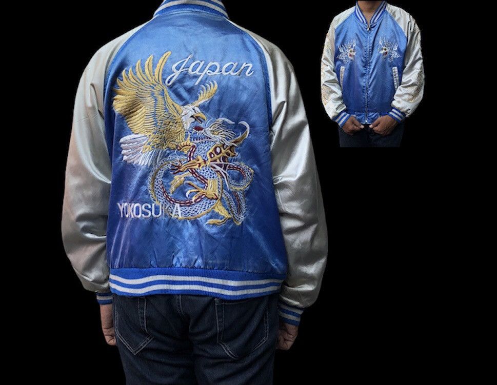 Backbone Japan Yokosuka Embroidery Souvenir Sukajan Jacket Size US L / EU 52-54 / 3 - 6 Thumbnail