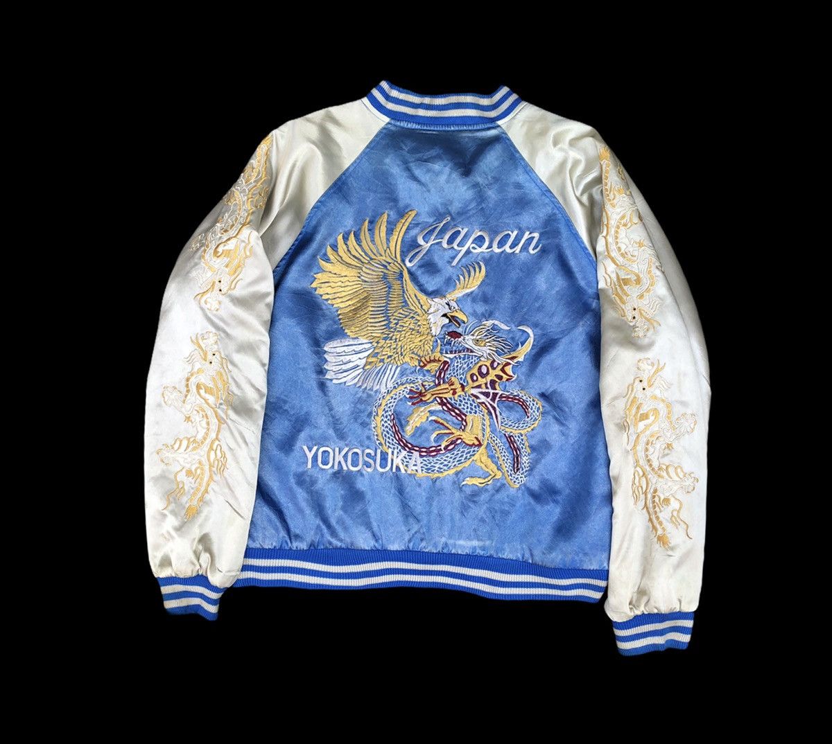 Backbone Japan Yokosuka Embroidery Souvenir Sukajan Jacket Size US L / EU 52-54 / 3 - 4 Thumbnail