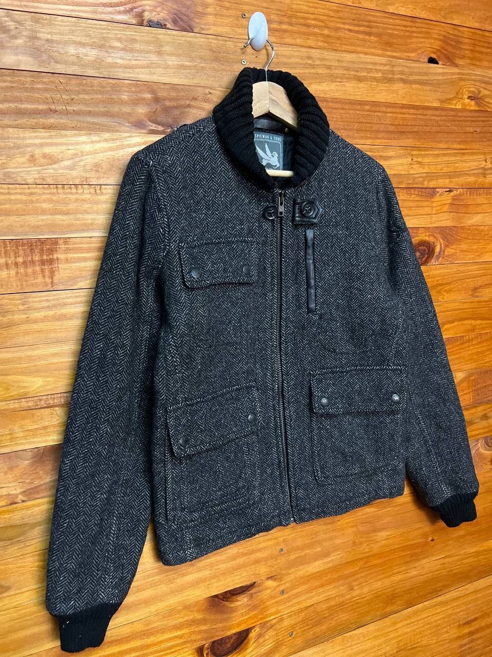 I. Spiewak And Sons I SPIEWAK & SONS WOOL THINSULATE INSULATION ZIP UP JACKET Size US S / EU 44-46 / 1 - 2 Thumbnail