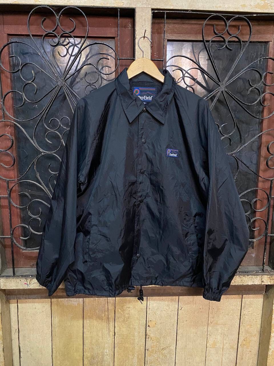 image of Vintage Penfield Windbreaker Nylon Jacket in Black, Men's (Size XL)