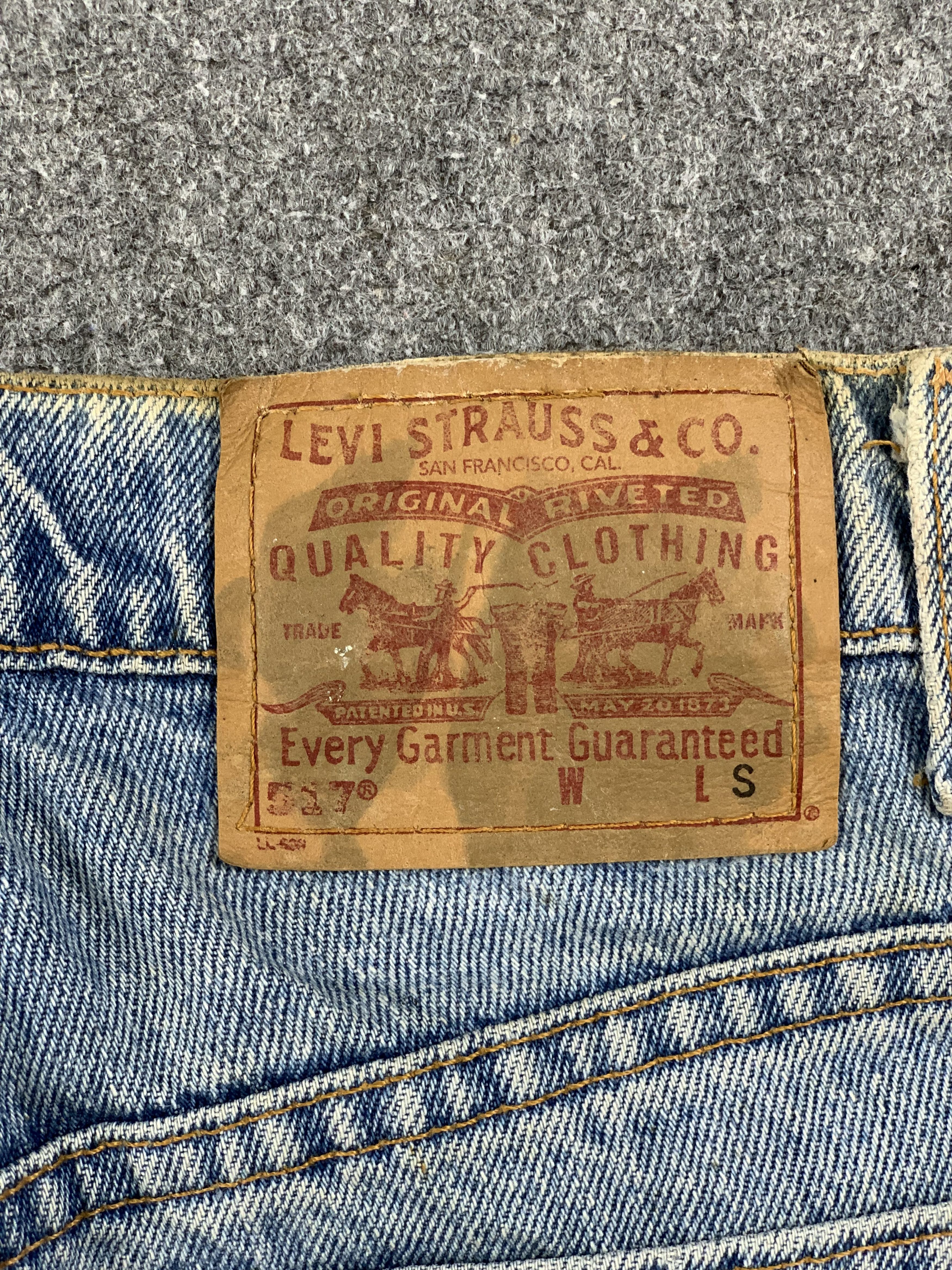 Levi's Vintage 90s Levis 527 Bootcut Bell Bottom Jeans DP2212 Size US 26 / EU 42 - 5 Thumbnail