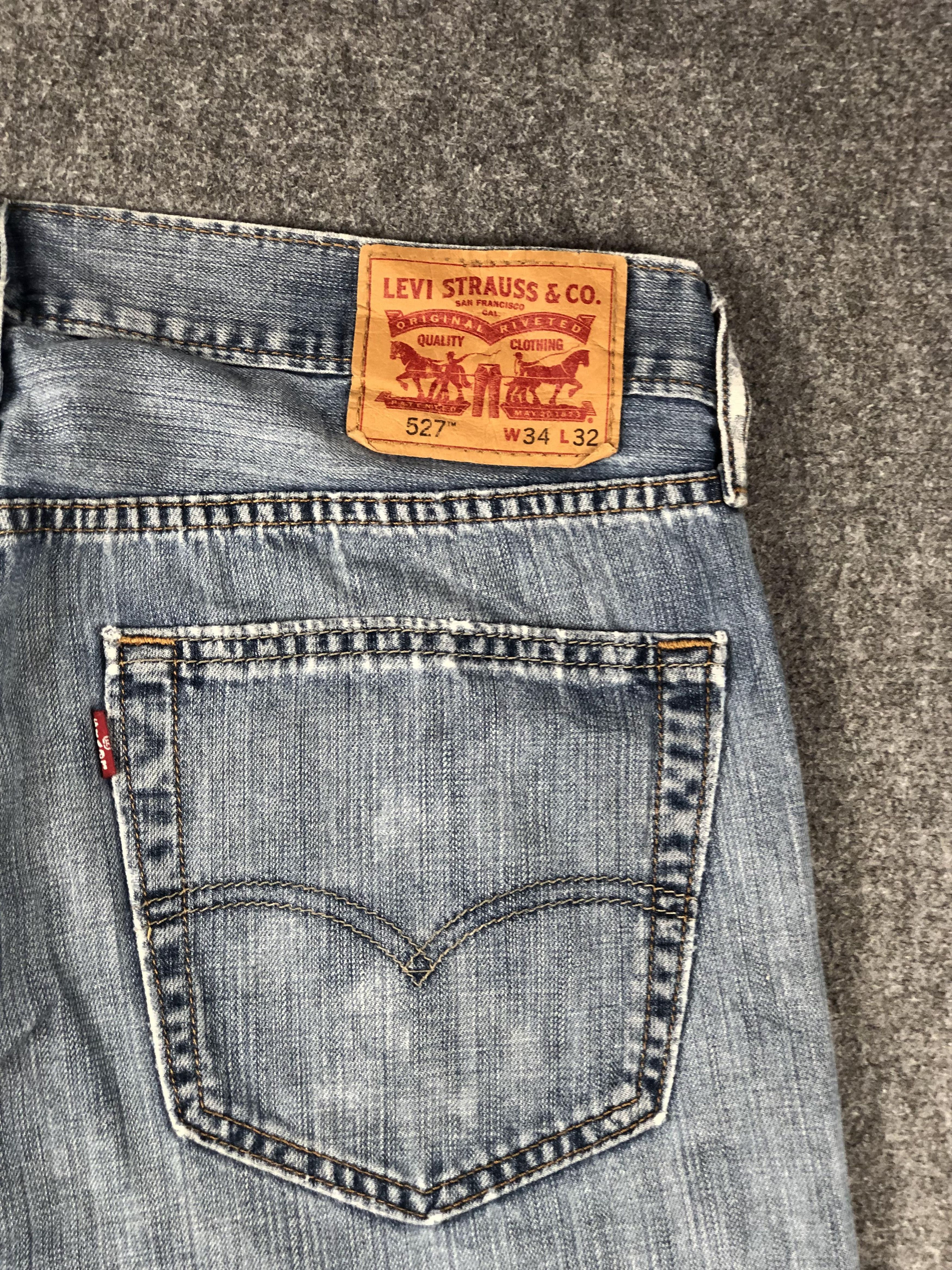 Levi's Vintage Levis 527 Faded Blue Jeans DP2266 Size US 35 - 19 Thumbnail