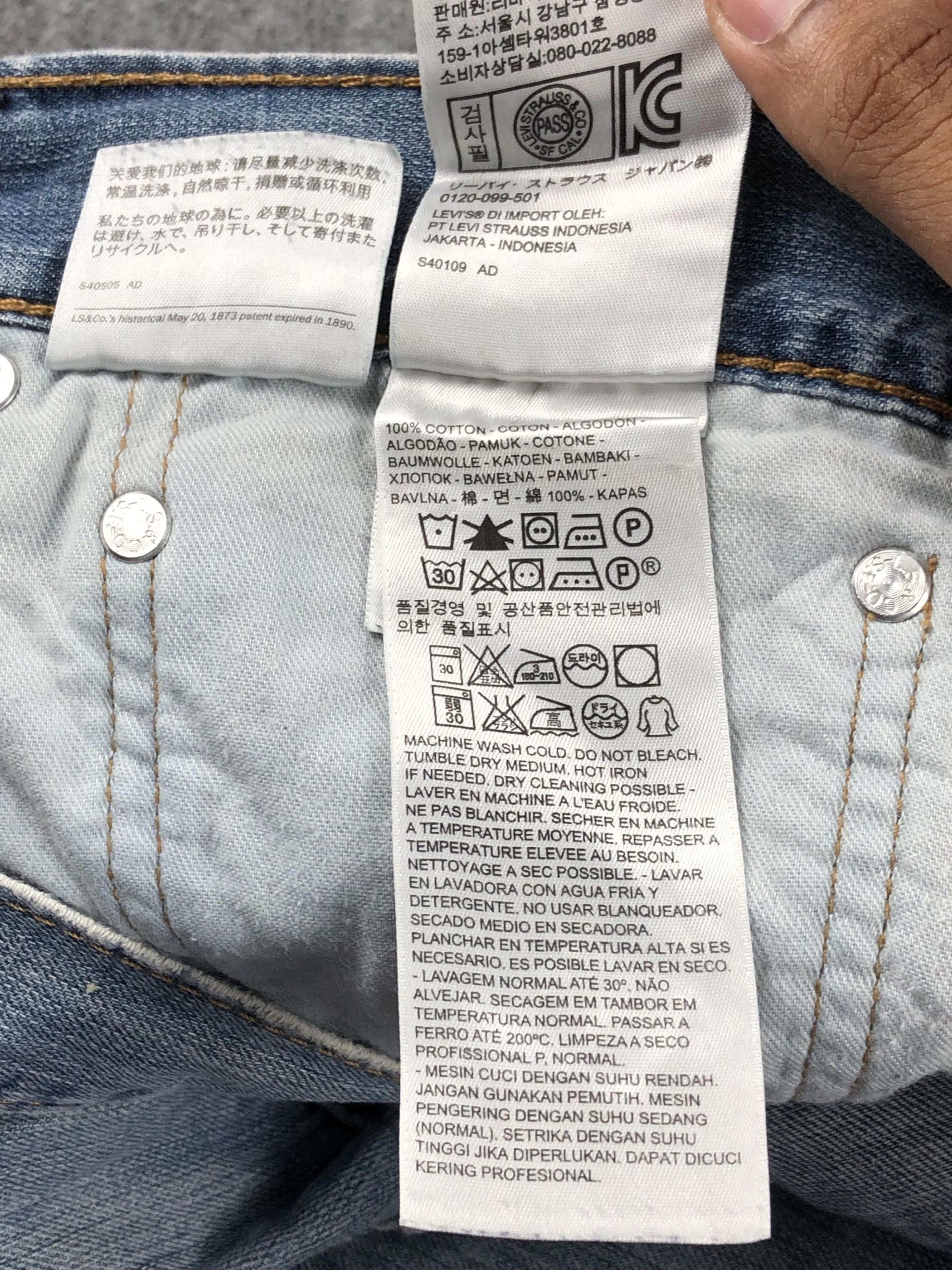 Levi's Vintage Levis 527 Faded Blue Jeans DP2266 Size US 35 - 7 Thumbnail