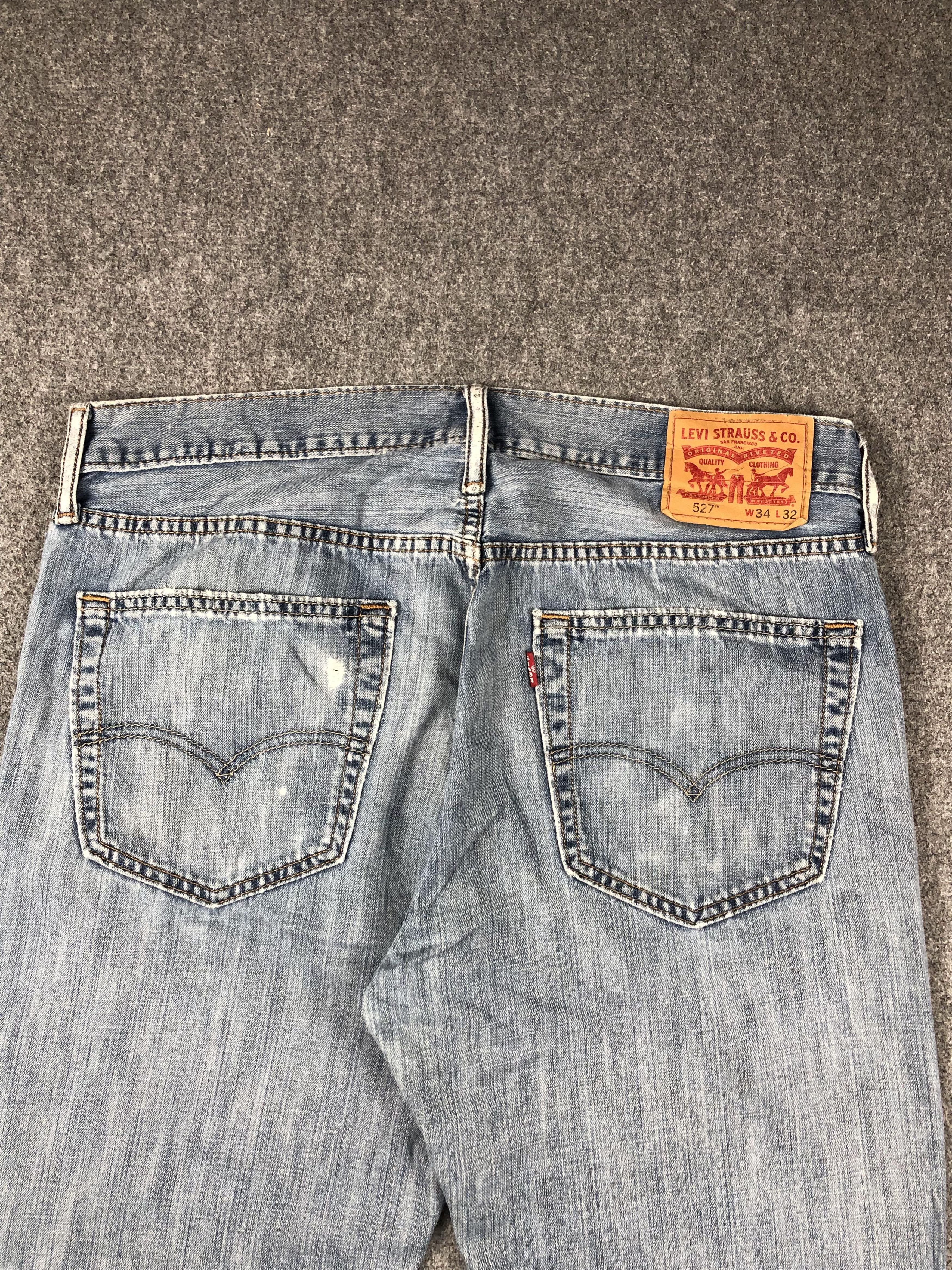 Levi's Vintage Levis 527 Faded Blue Jeans DP2266 Size US 35 - 4 Thumbnail