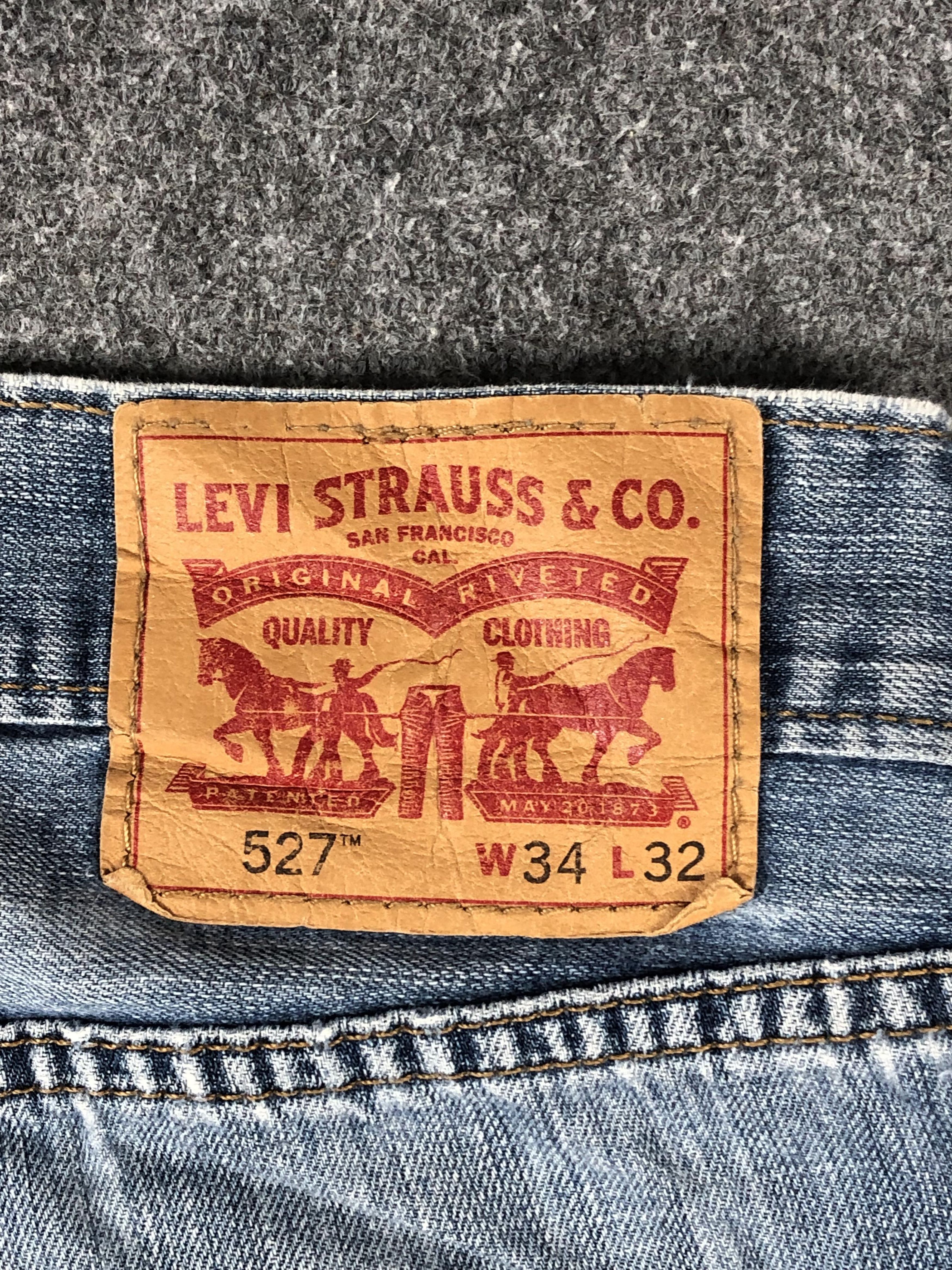 Levi's Vintage Levis 527 Faded Blue Jeans DP2266 Size US 35 - 5 Thumbnail