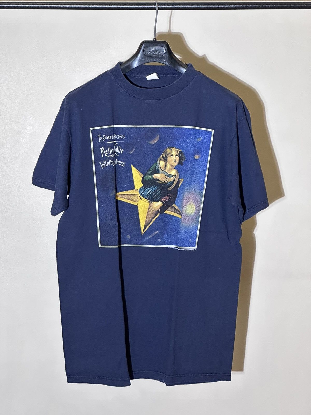 Pre-owned Band Tees X Vintage 1995 Smashing Pumpkins Mellon Collie T-shirt In Navy