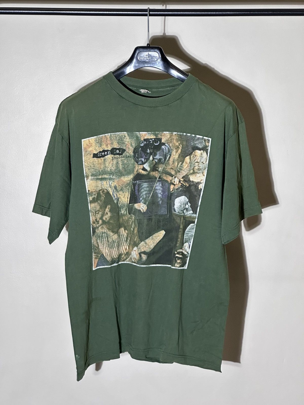 Pacific Green Day Band T-Shirt, Made in USA, Men's Size Medium cotton black type Vintage Second Hand main image 0
