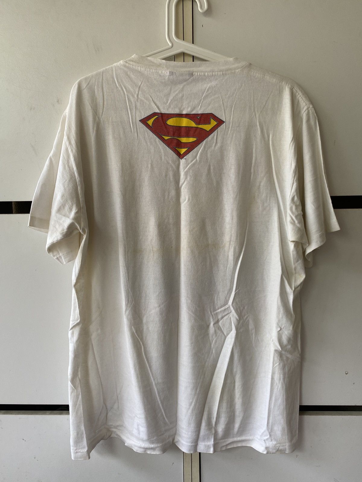 DC Comics × Vintage VINTAGE 1997 SUPERMAN DC COMIC T SHIRT Size US L / EU 52-54 / 3 - 6 Thumbnail