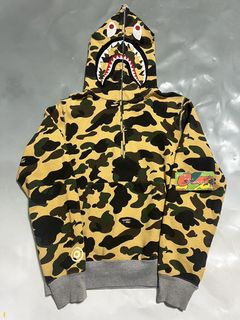 Bape Shark Half Zip Pullover Hoodie Black