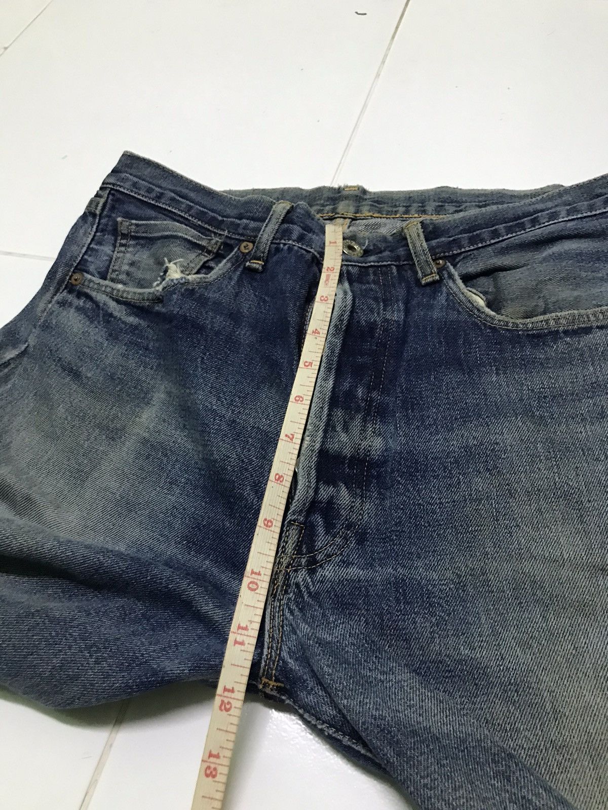 Levi's Vintage 90s Levis big E top button j22 selvedge denim jeans Size US 30 / EU 46 - 17 Thumbnail