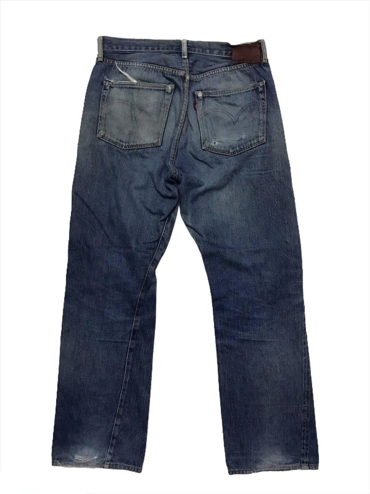 Levi's Vintage 90s Levis big E top button j22 selvedge denim jeans Size US 30 / EU 46 - 6 Thumbnail
