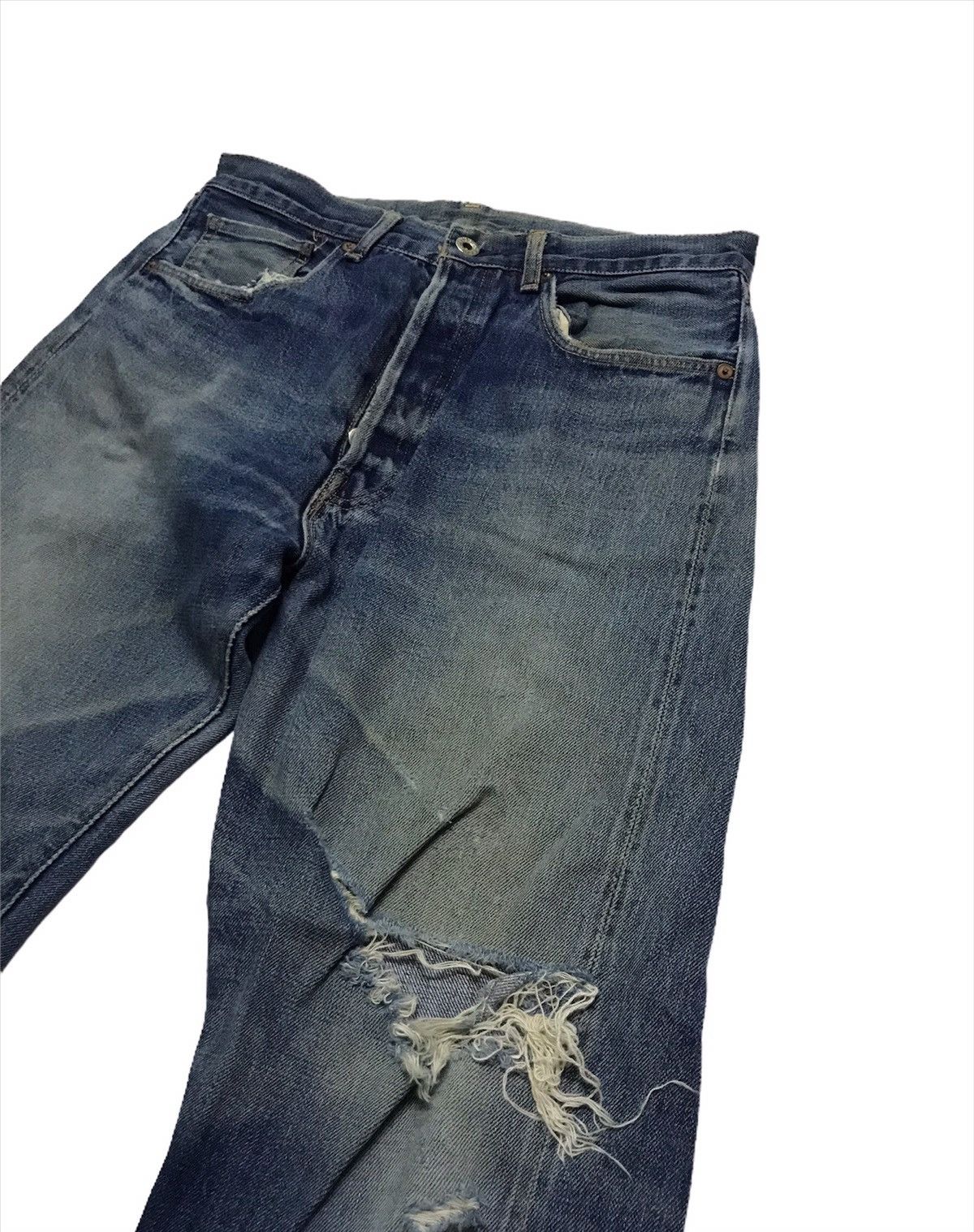 Levi's Vintage 90s Levis big E top button j22 selvedge denim jeans Size US 30 / EU 46 - 2 Thumbnail