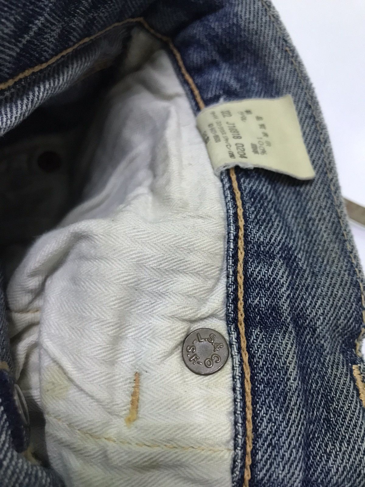 Levi's Vintage 90s Levis big E top button j22 selvedge denim jeans Size US 30 / EU 46 - 10 Thumbnail