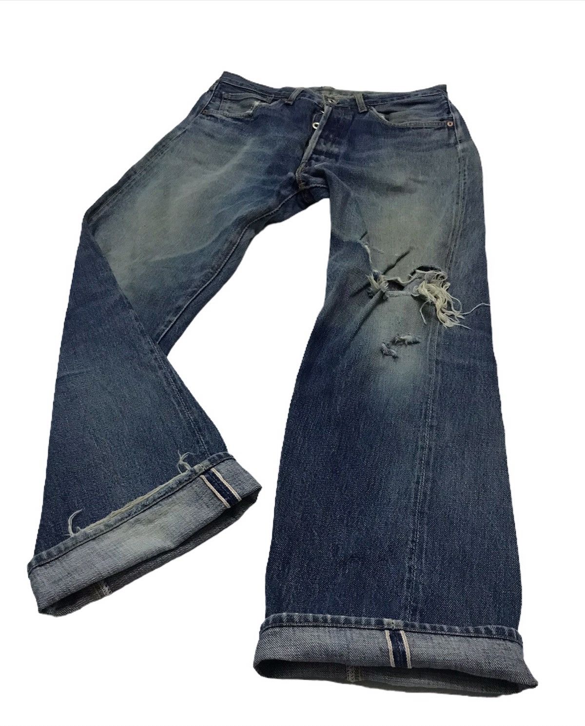 Levi's Vintage 90s Levis big E top button j22 selvedge denim jeans Size US 30 / EU 46 - 5 Thumbnail