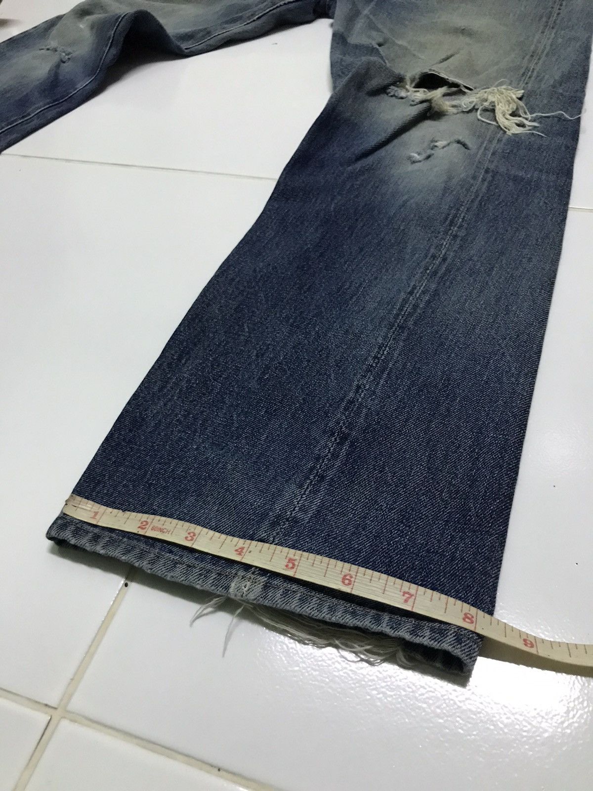 Levi's Vintage 90s Levis big E top button j22 selvedge denim jeans Size US 30 / EU 46 - 13 Thumbnail