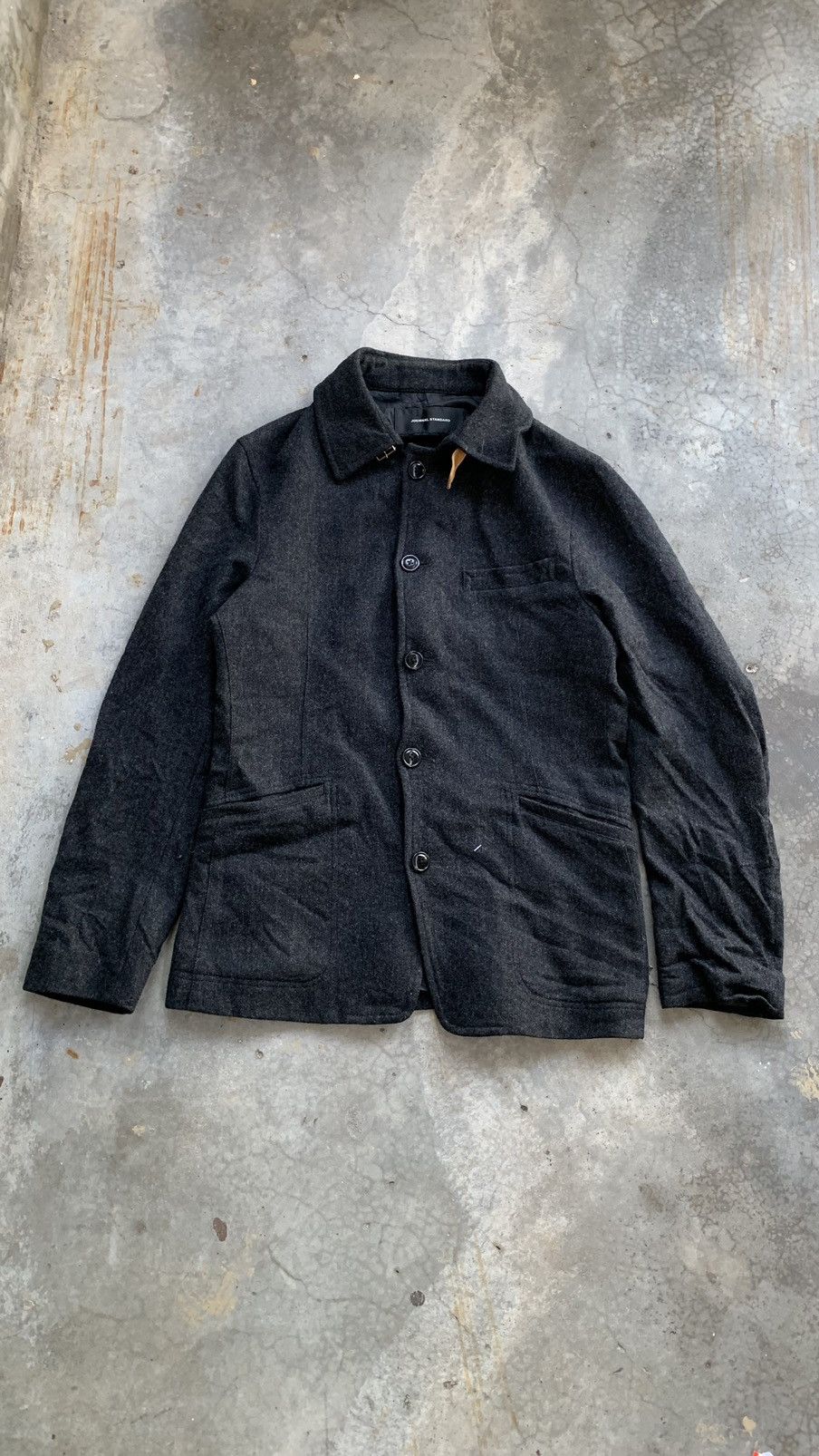 Japanese Brand Journal Standard Collar Wool Worker Jacket Size US M / EU 48-50 / 2 - 1 Thumbnail