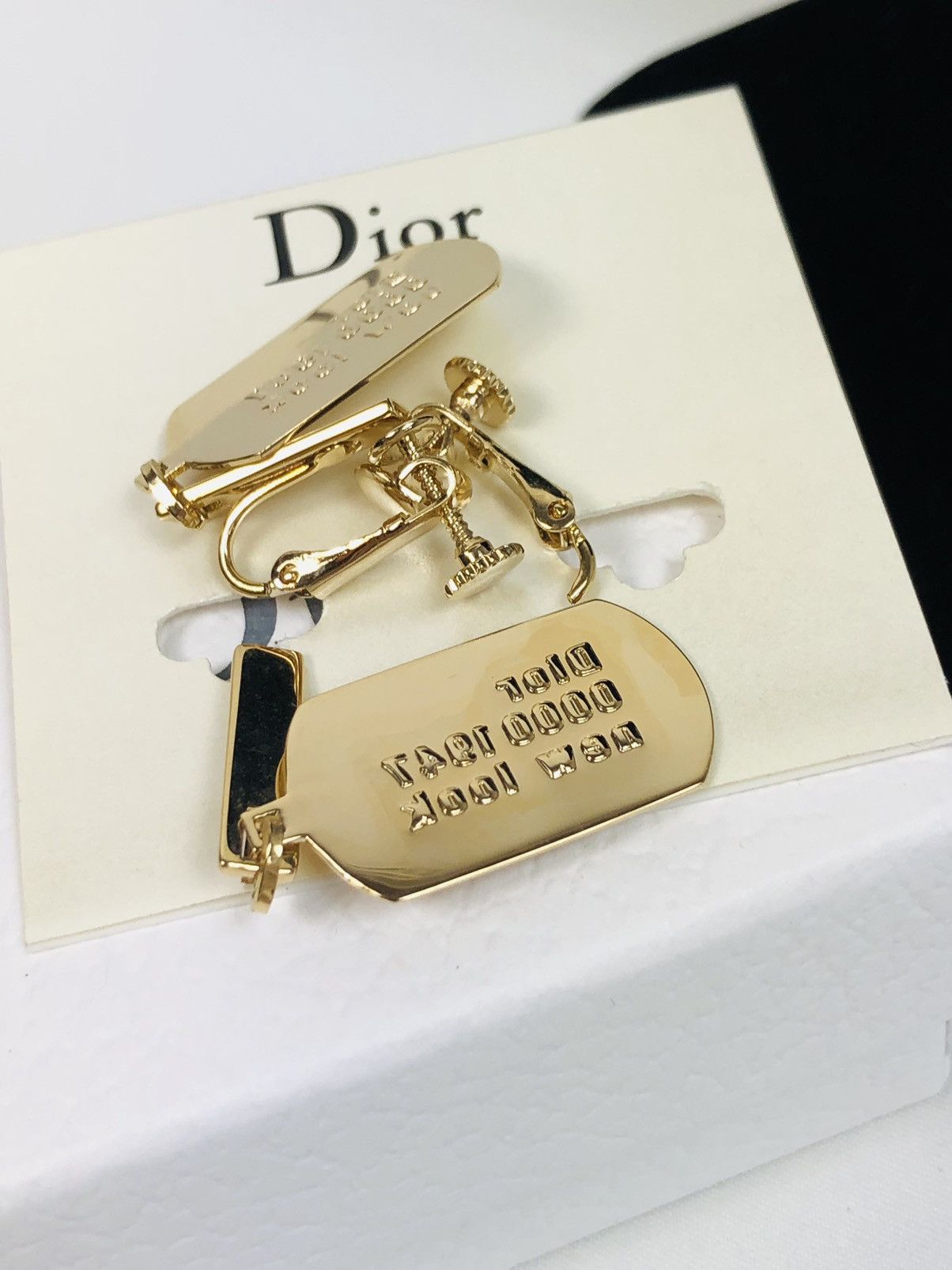 Dior Dior dog tag earrings Size ONE SIZE - 4 Thumbnail