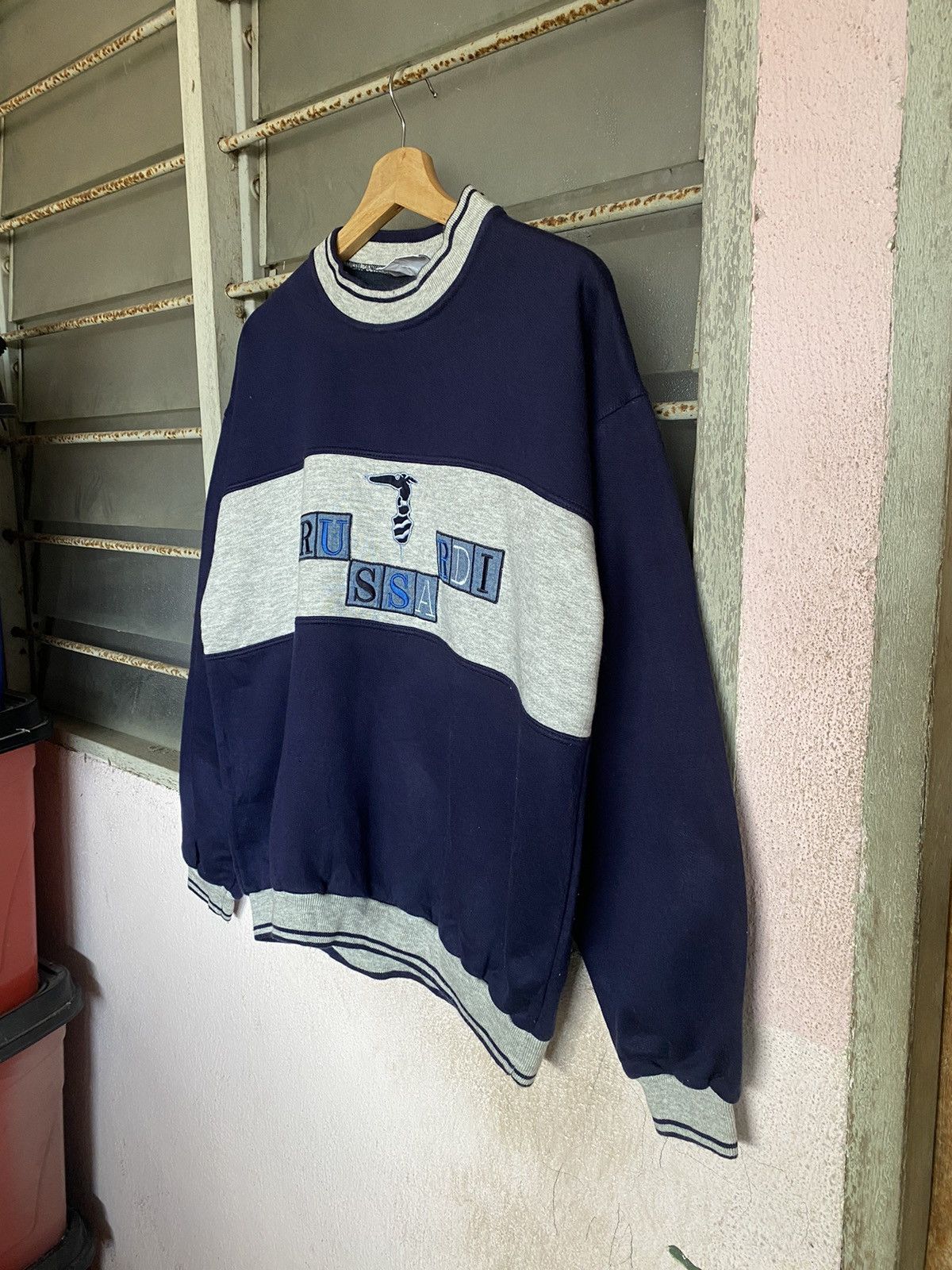 Trussardi × Vintage AW Trussardi Embroidery Spellout Crewneck Size US M / EU 48-50 / 2 - 3 Thumbnail