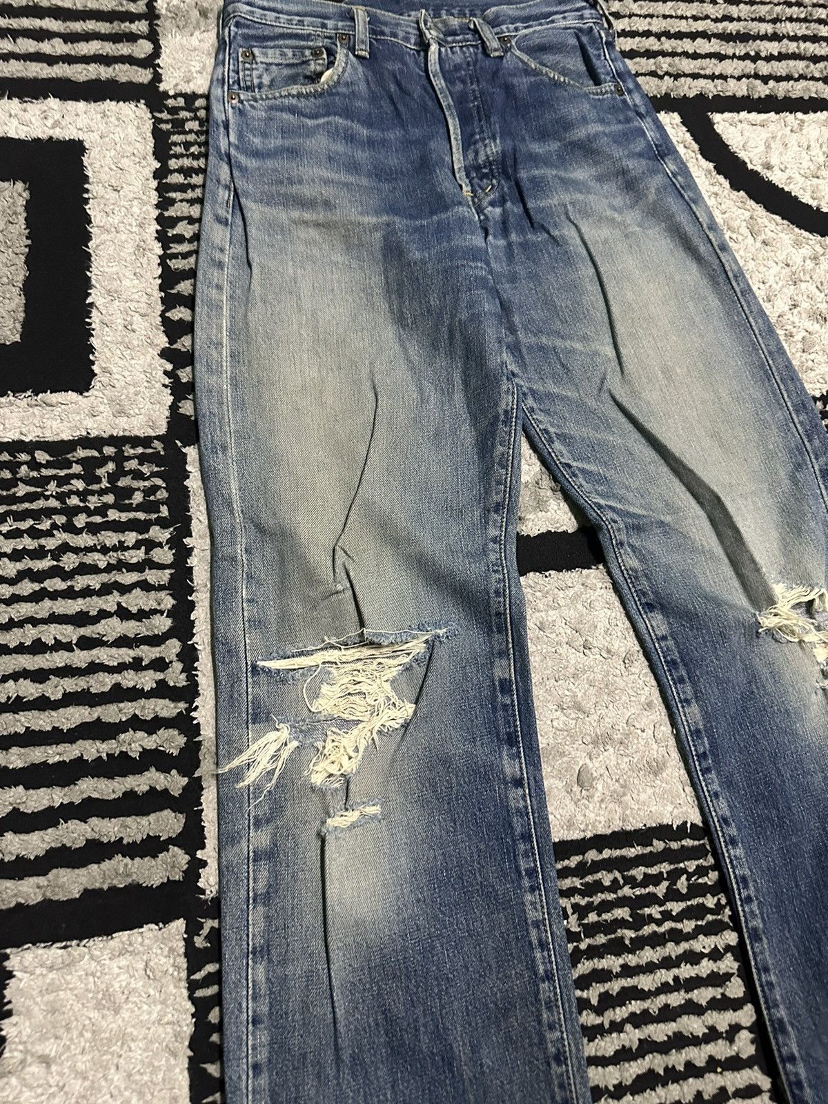 Levi's 28x30 Vintage Levi’s bigE 503B button j22 selvedge jeans Size US 28 / EU 44 - 5 Thumbnail
