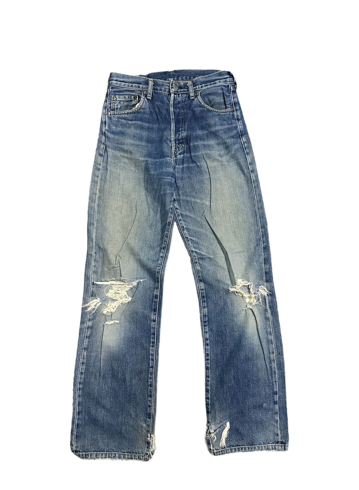 Levi's 28x30 Vintage Levi’s bigE 503B button j22 selvedge jeans Size US 28 / EU 44 - 2 Thumbnail