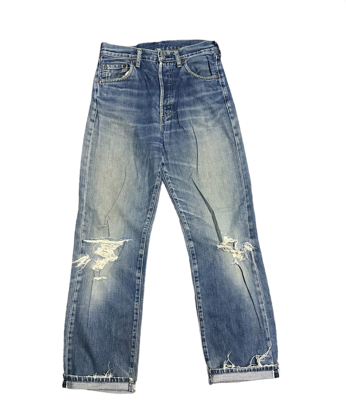 Levi's 28x30 Vintage Levi’s bigE 503B button j22 selvedge jeans Size US 28 / EU 44 - 1 Thumbnail