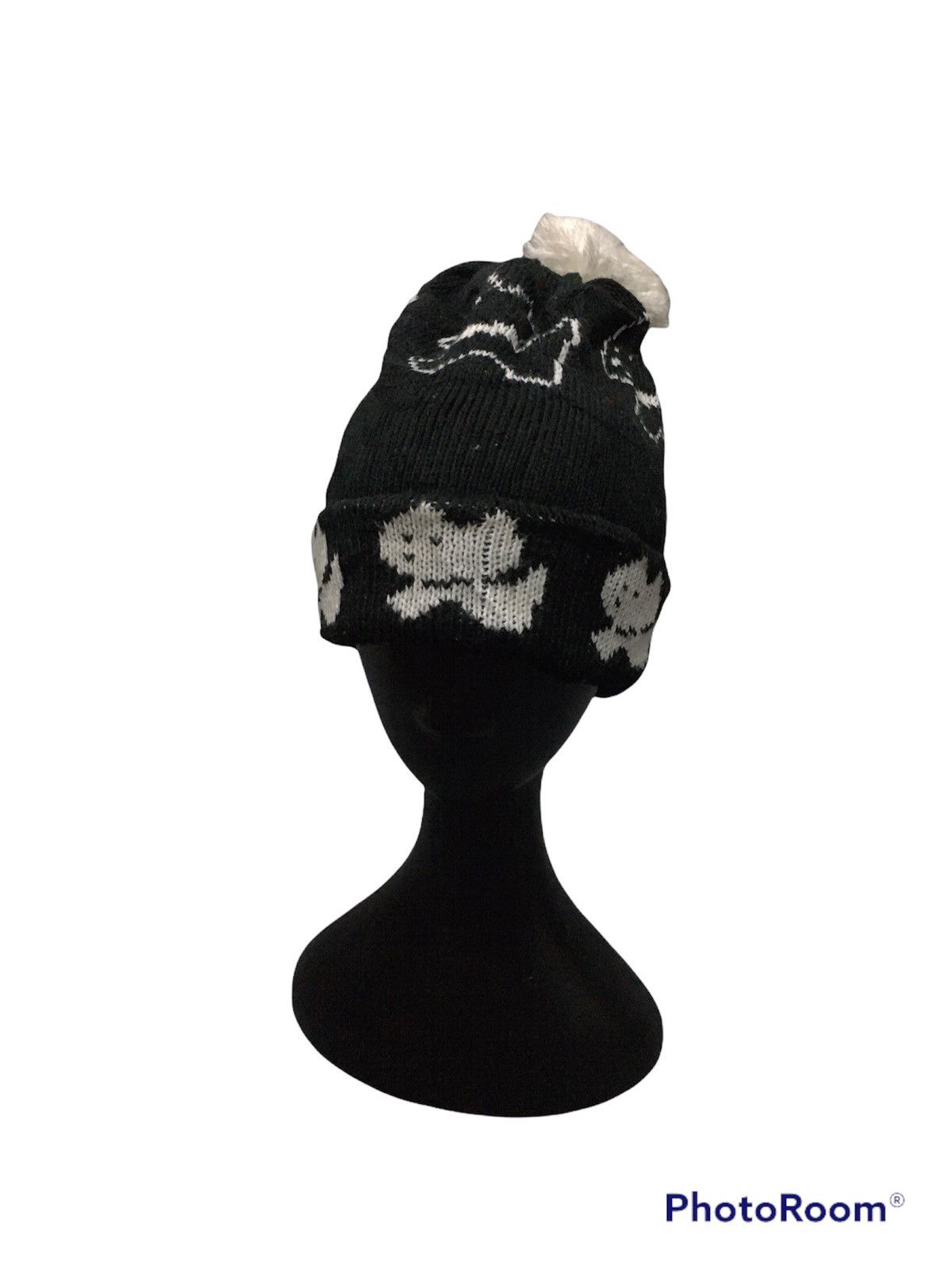 Vintage Vintage Naughty Kitten Cat Printed Beanie Size ONE SIZE - 1 Thumbnail