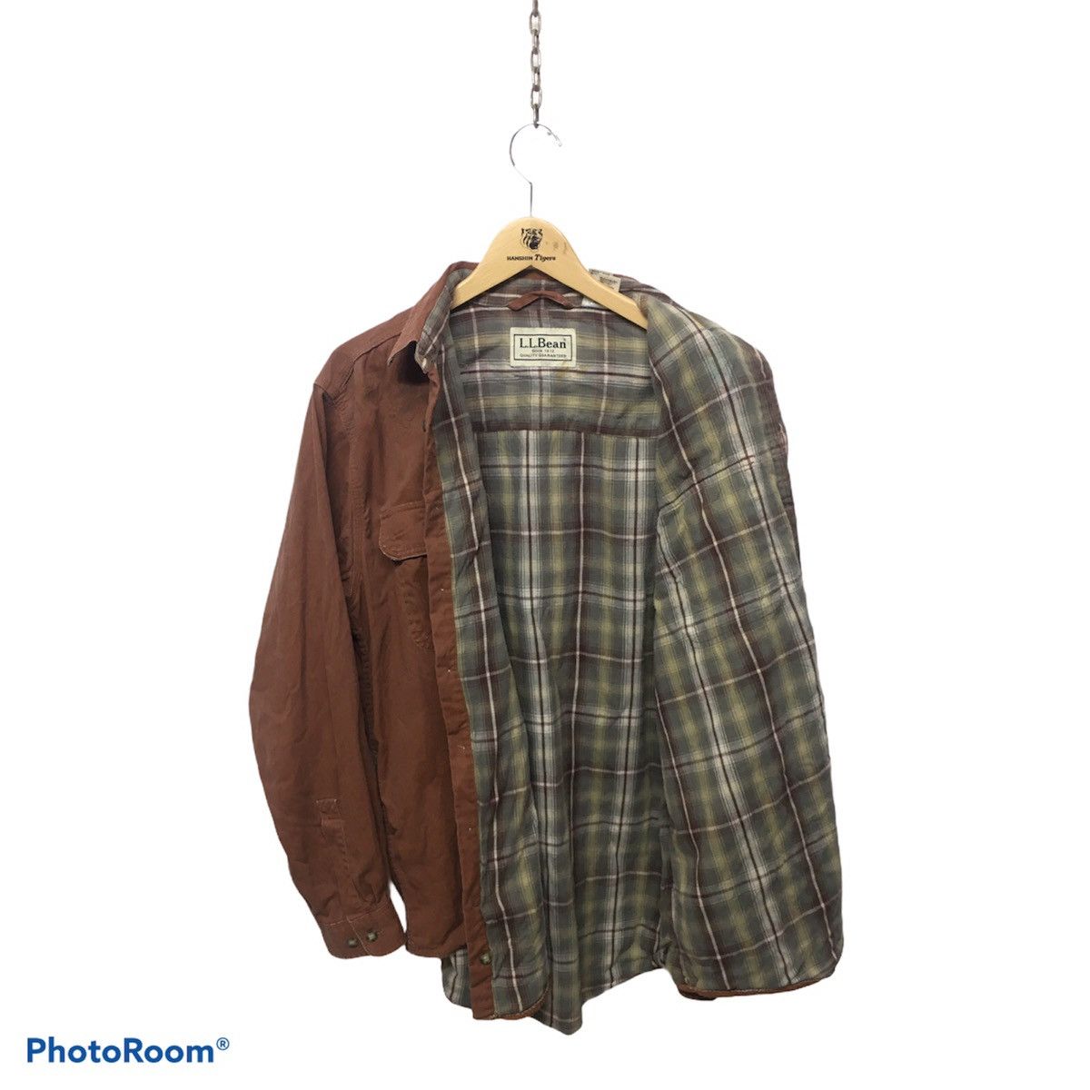 image of L L Bean x Vintage L.l Beans Button Up in Browns, Men's (Size Large)