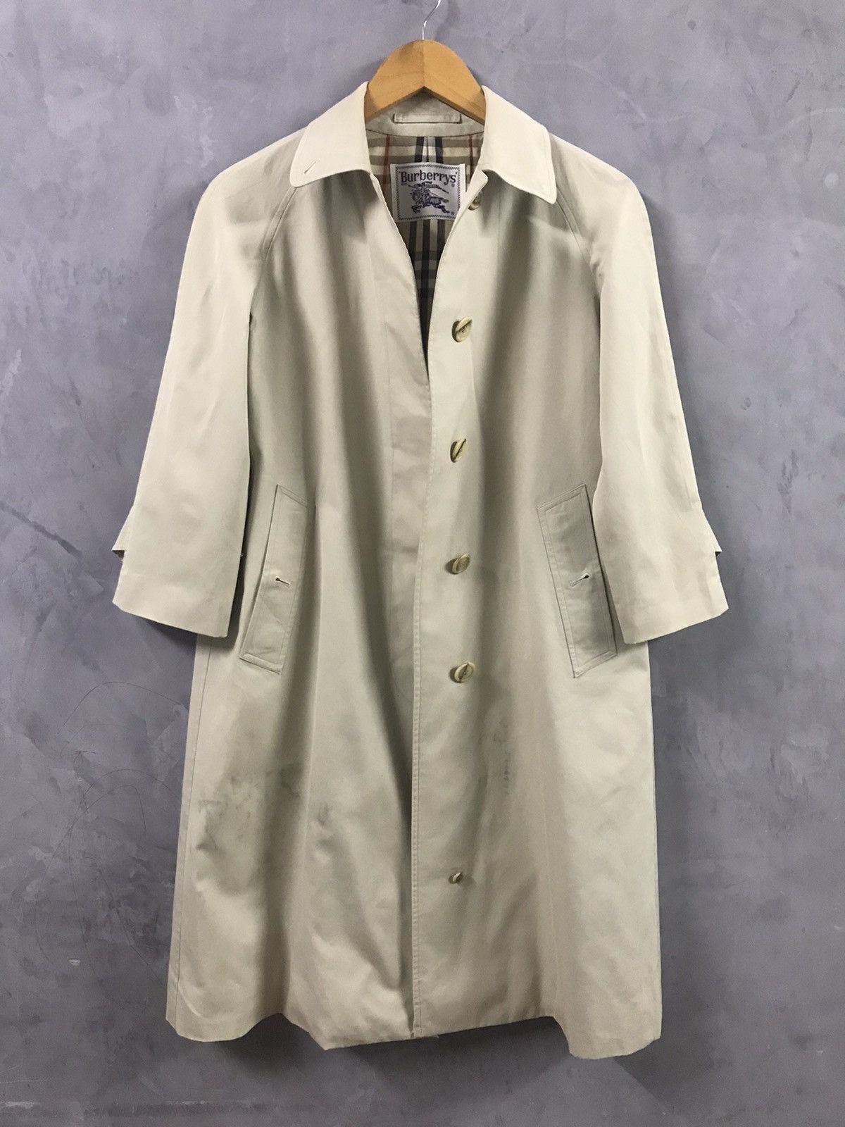 Burberry Vintage Burberrys Long Trench Coat Nova Check Size S / US 4 / IT 40 - 5 Thumbnail
