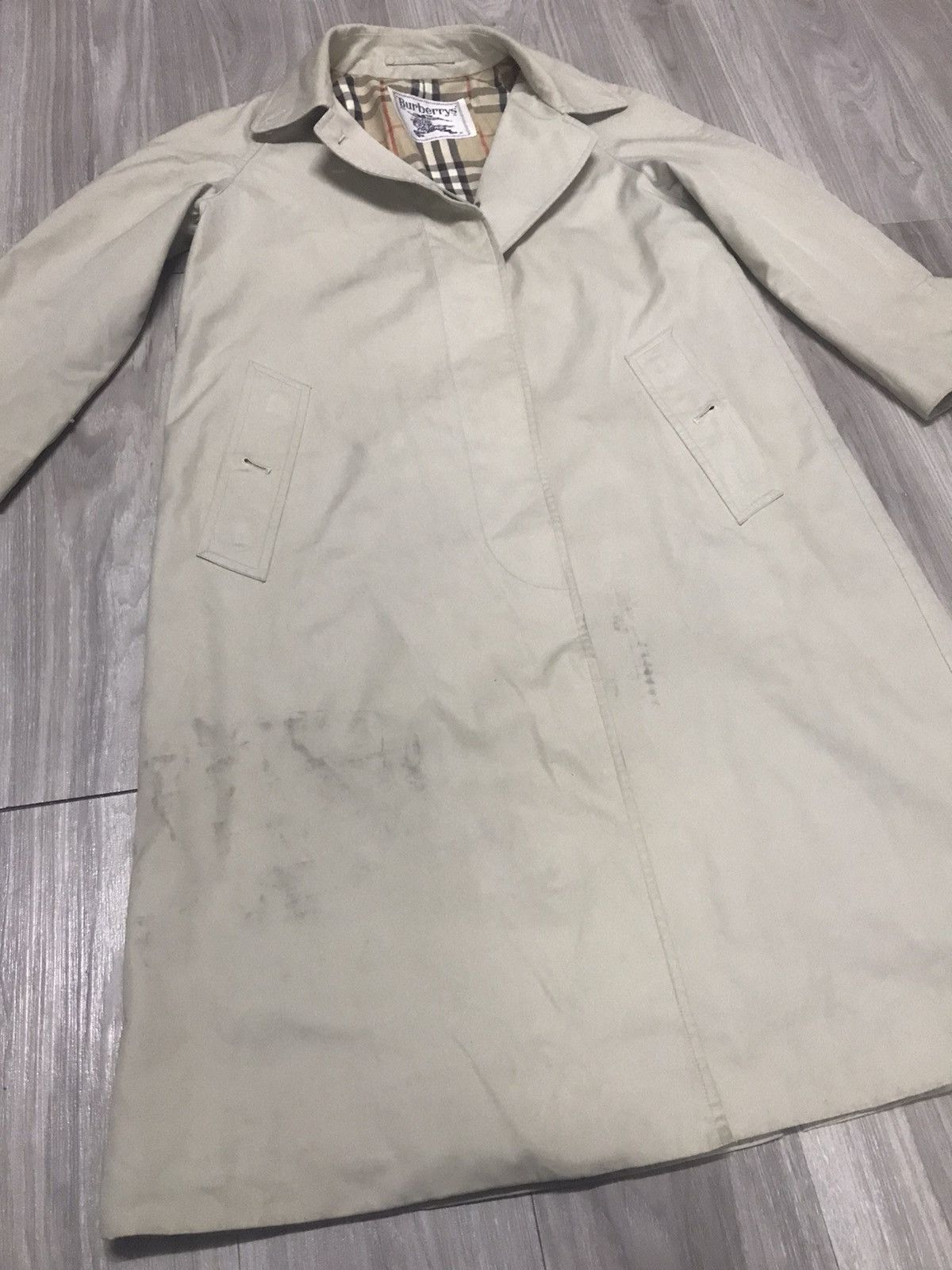Burberry Vintage Burberrys Long Trench Coat Nova Check Size S / US 4 / IT 40 - 17 Thumbnail