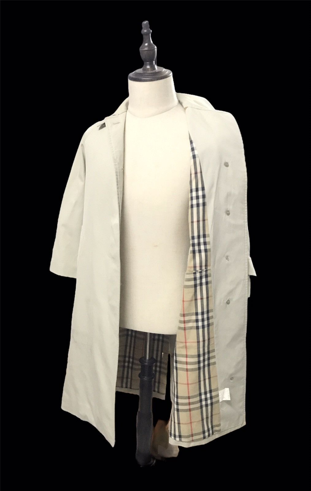 Burberry Vintage Burberrys Long Trench Coat Nova Check Size S / US 4 / IT 40 - 1 Thumbnail