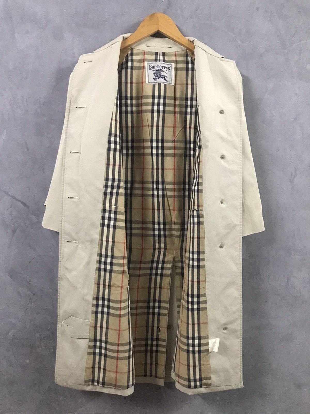 Burberry Vintage Burberrys Long Trench Coat Nova Check Size S / US 4 / IT 40 - 9 Thumbnail