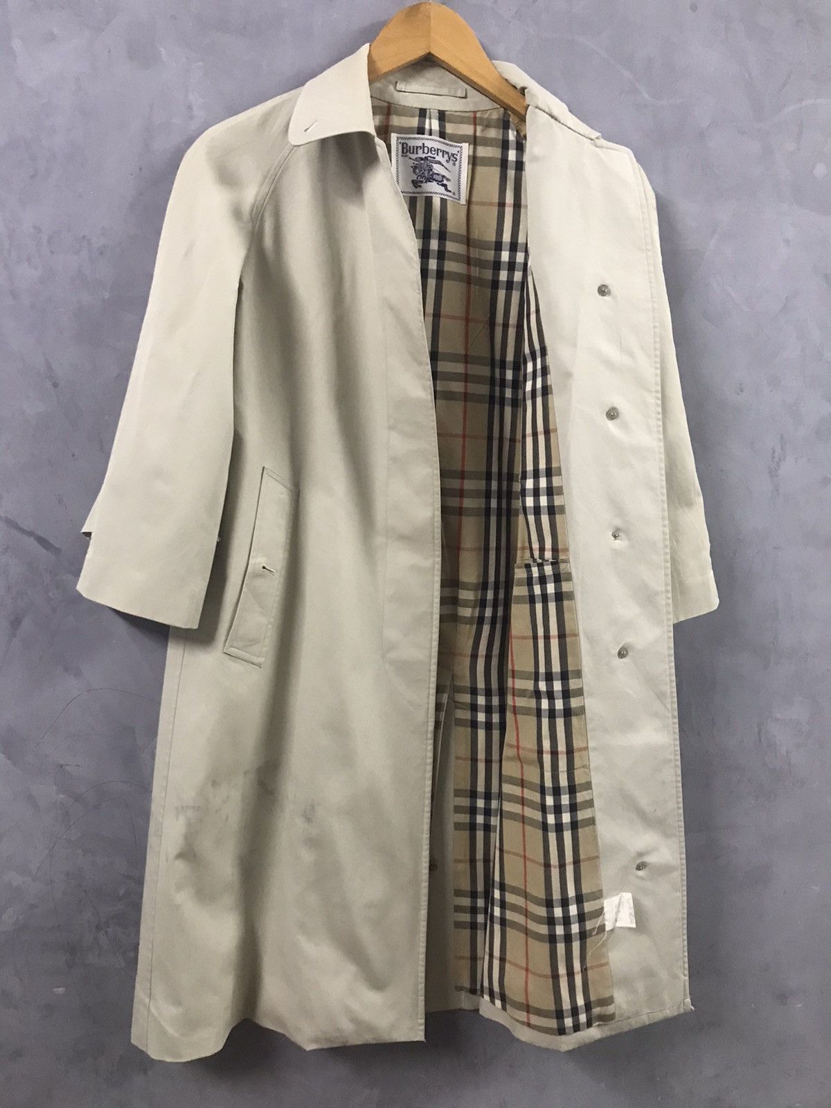 Burberry Vintage Burberrys Long Trench Coat Nova Check Size S / US 4 / IT 40 - 6 Thumbnail