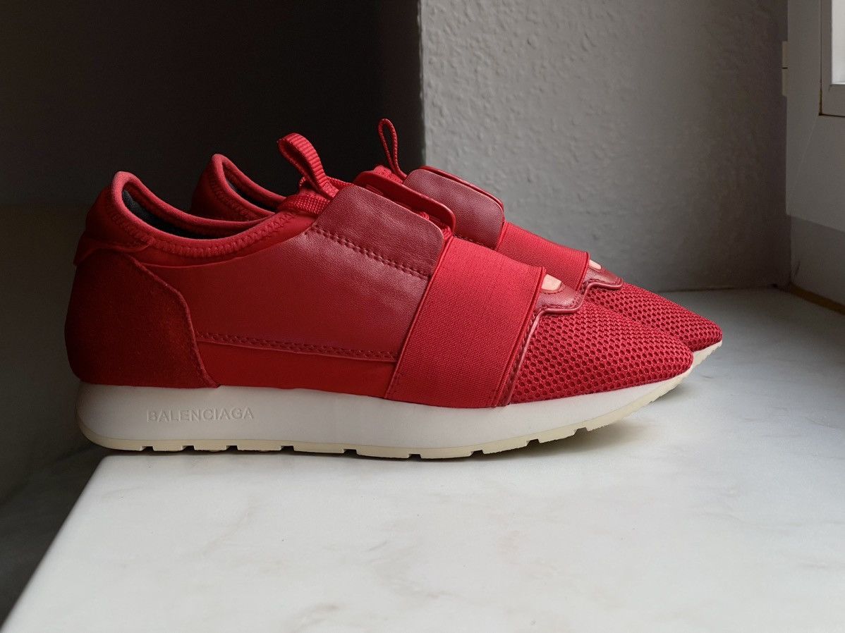 Red balenciaga race runners on sale