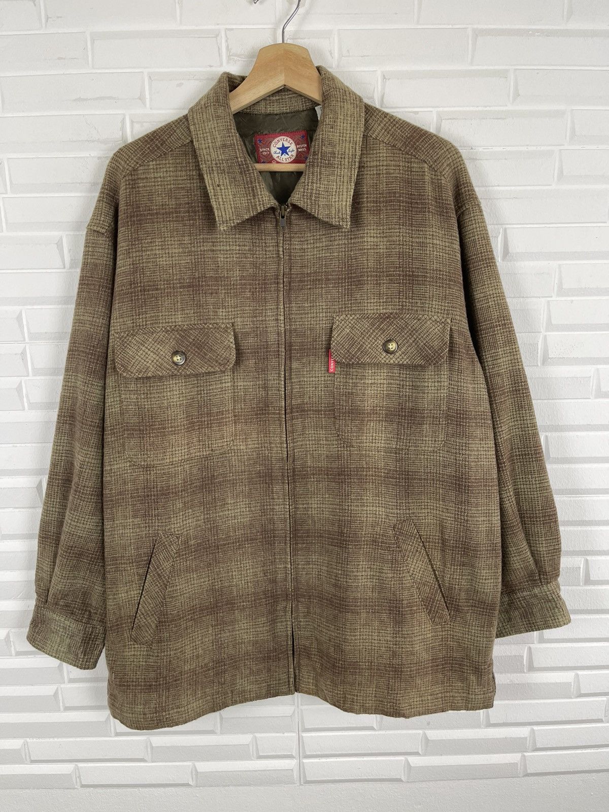 Converse ❌OFFER NOW❌Vintage Check Pattern Converse Flannel Jacket Size US M / EU 48-50 / 2 - 6 Thumbnail