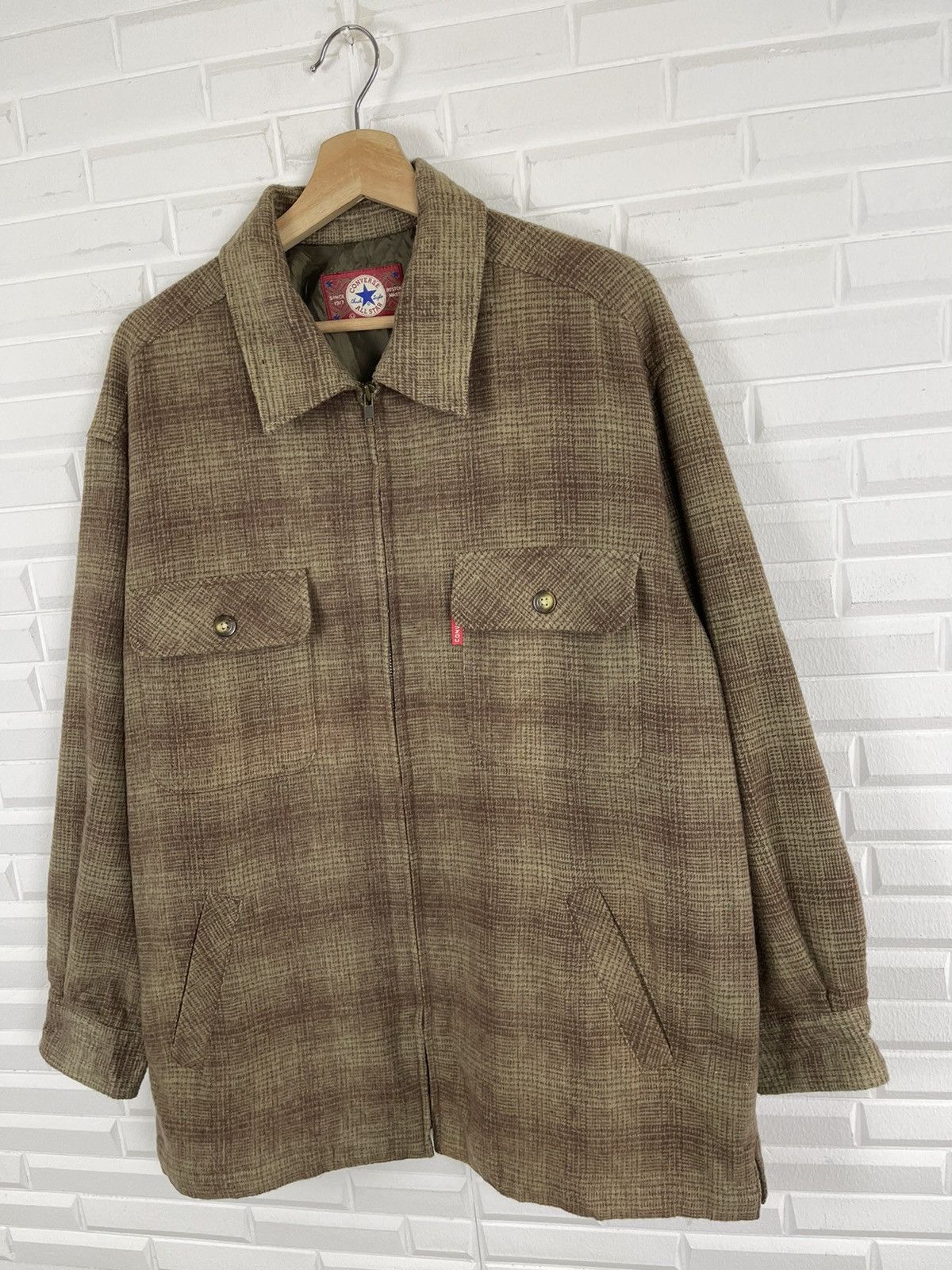 Converse ❌OFFER NOW❌Vintage Check Pattern Converse Flannel Jacket Size US M / EU 48-50 / 2 - 3 Thumbnail