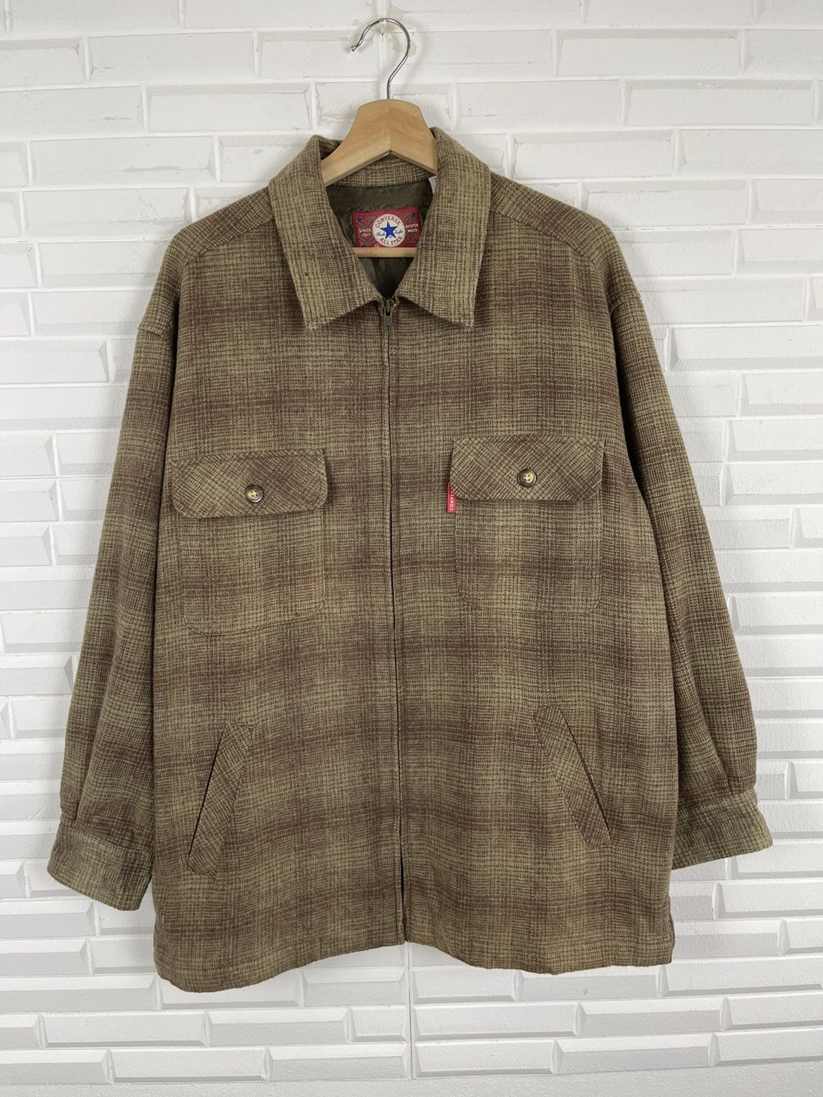 Converse ❌OFFER NOW❌Vintage Check Pattern Converse Flannel Jacket Size US M / EU 48-50 / 2 - 1 Thumbnail