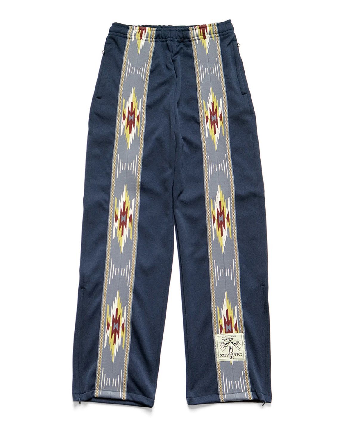 image of Kapital Smooth Jersey Pants Kochi & Zephyr Size 2 in Navy, Men's