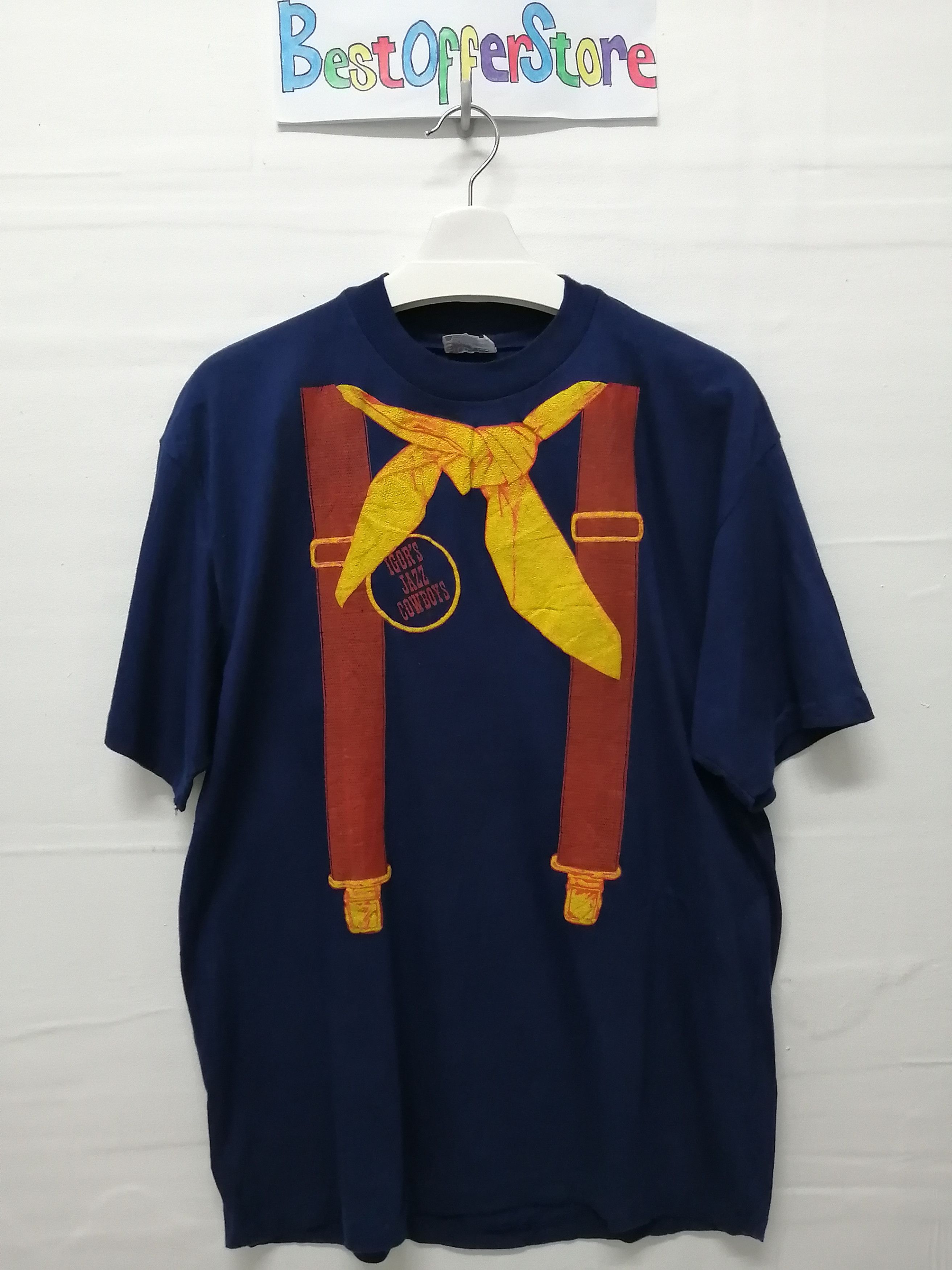 Band Tees Vintage IGOR'S JAZZ COWBOYS Tshirt Size US L / EU 52-54 / 3 - 9 Thumbnail
