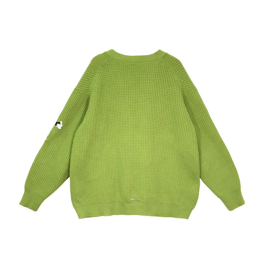 Chrome Hearts Cow Cross Cashmere Waffle Knit Sweater