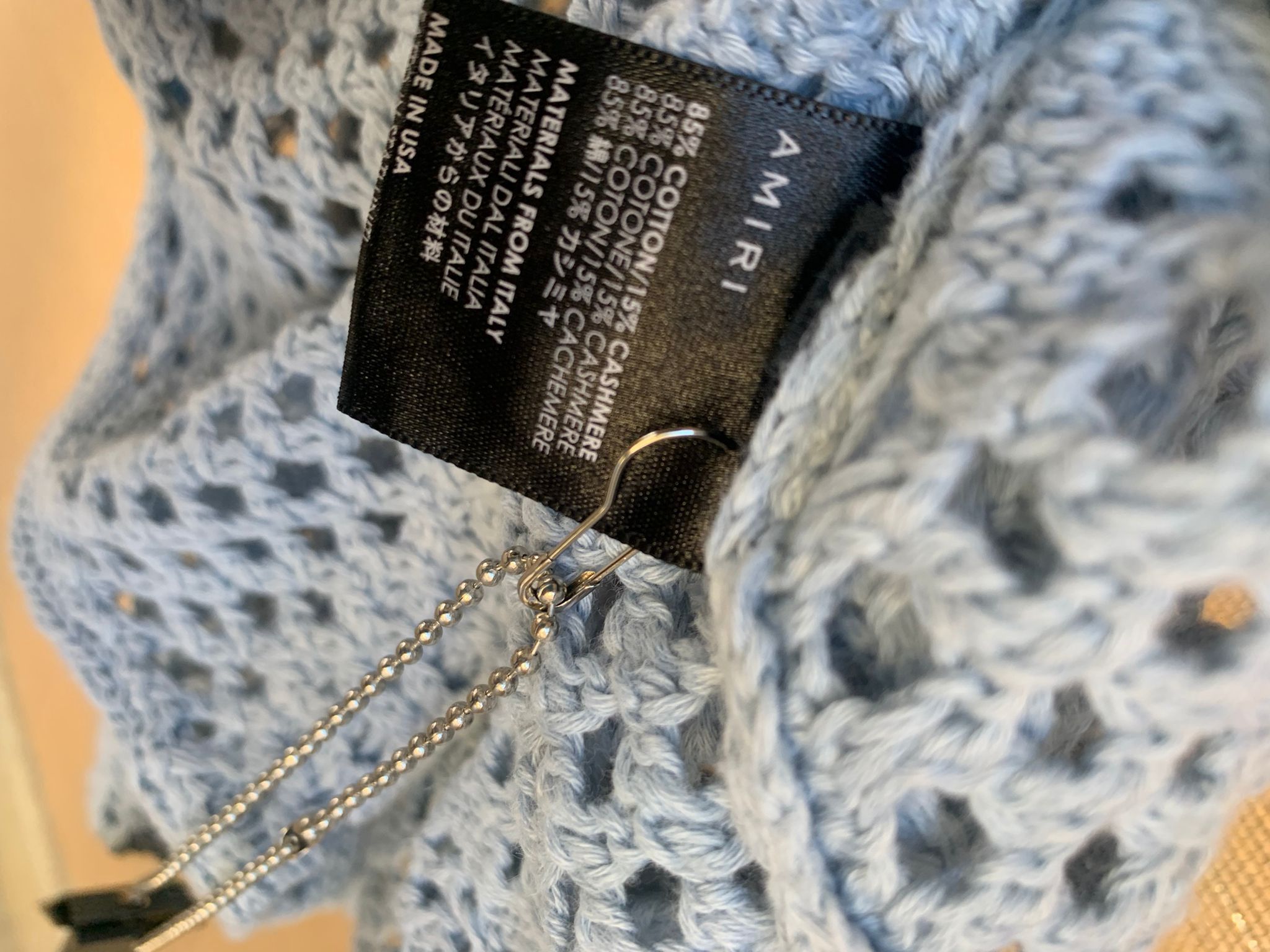 Amiri Crochet Tank Top Size US M / EU 48-50 / 2 - 10 Thumbnail