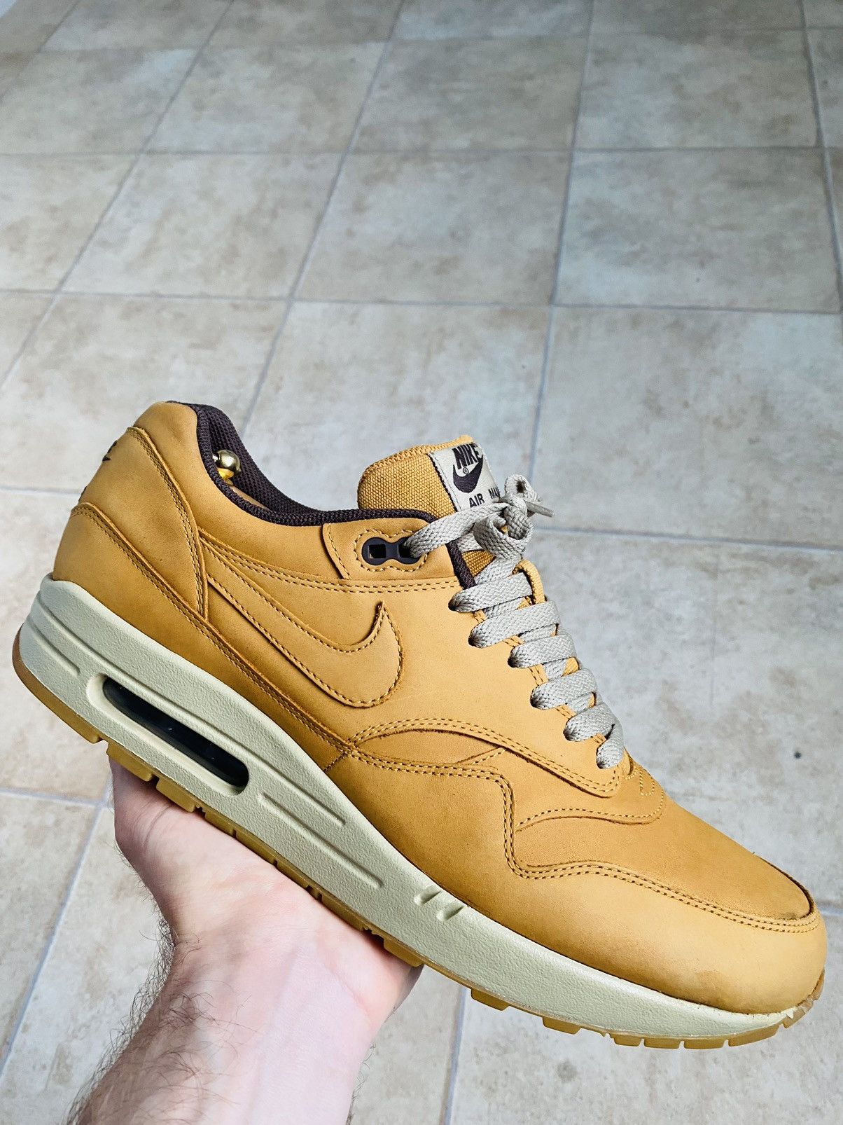 Nike × Patta NikeLab AirMax1 Prm Wheat 2015 Bw Atmos Tn Size US 12 / EU 45 - 11 Thumbnail