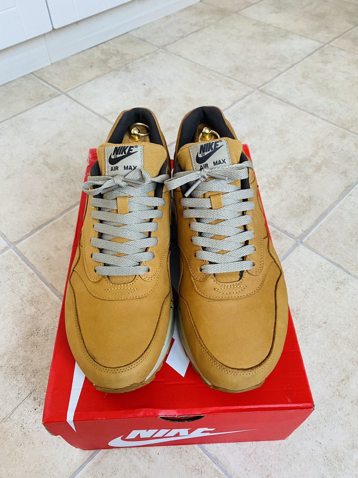 Nike × Patta NikeLab AirMax1 Prm Wheat 2015 Bw Atmos Tn Size US 12 / EU 45 - 7 Thumbnail