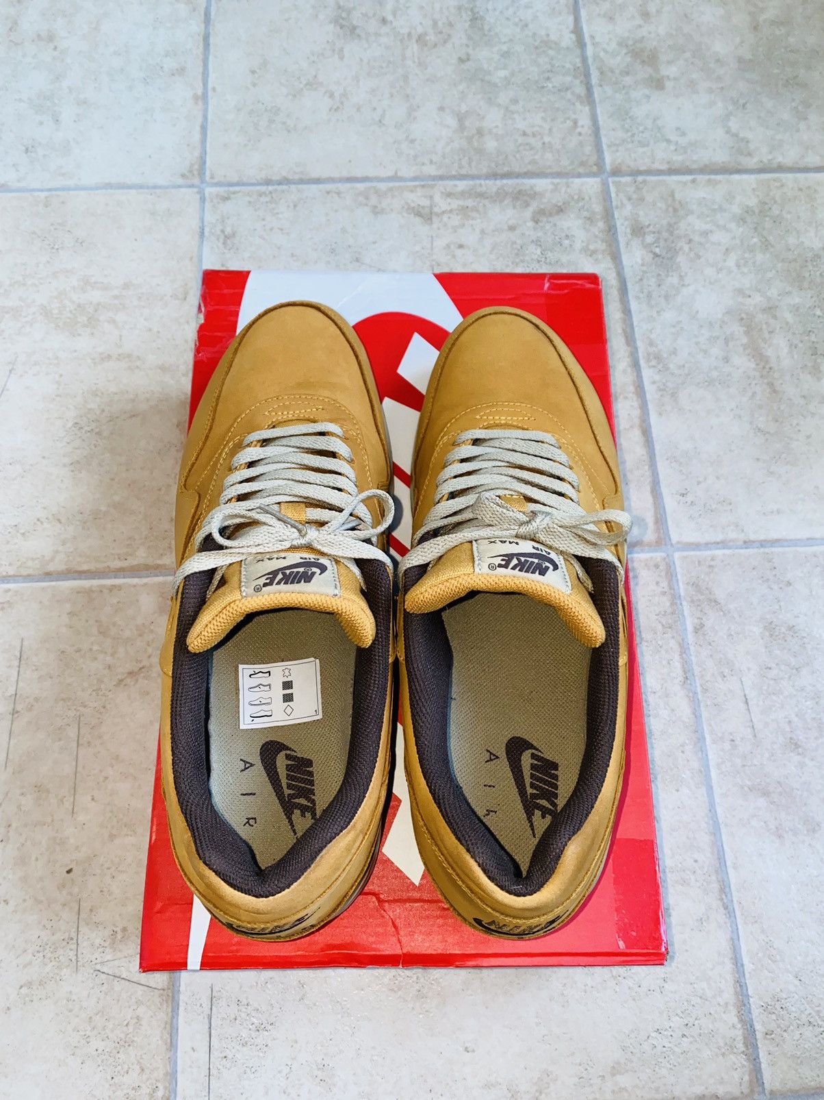Nike × Patta NikeLab AirMax1 Prm Wheat 2015 Bw Atmos Tn Size US 12 / EU 45 - 5 Thumbnail